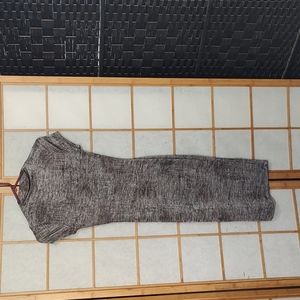 Dress petite gray black with hues of brown